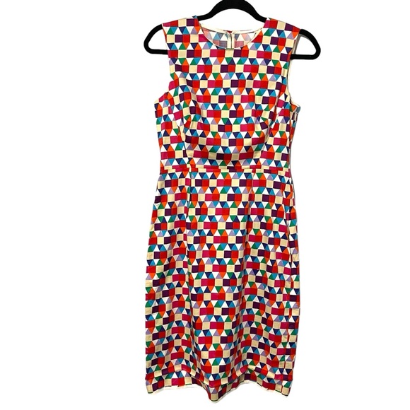 kate spade Dresses & Skirts - Kate Spade Women’s Dress Size 4 Multicolor Sheath Knee Length Sleeveless Preppy